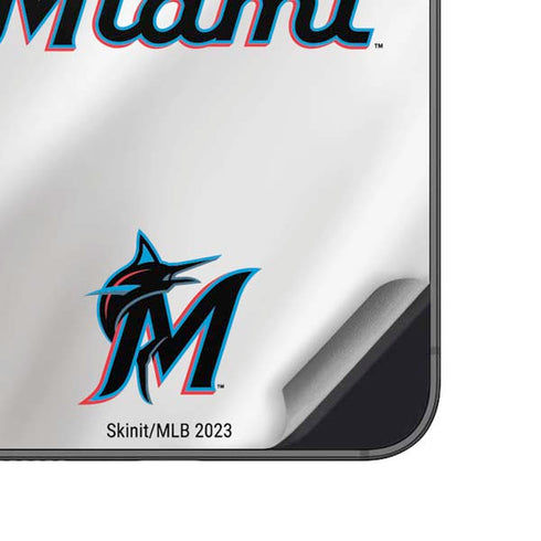 MLB Miami Marlins Home Jersey Galaxy A14 5G Skin