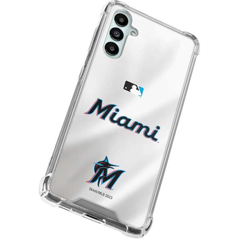 MLB Miami Marlins Home Jersey Galaxy A15 5G Clear Case