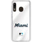 MLB Miami Marlins Home Jersey Galaxy A20 Clear Case