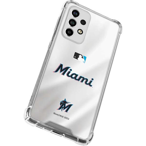 MLB Miami Marlins Home Jersey Galaxy A33 5G Clear Case