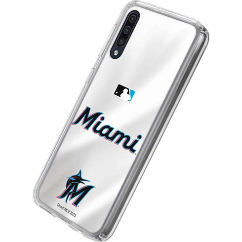 MLB Miami Marlins Home Jersey Galaxy A50 Clear Case
