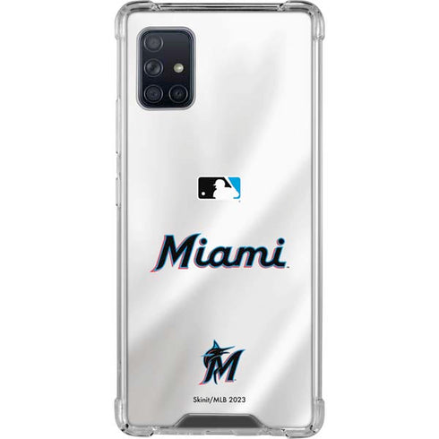 MLB Miami Marlins Home Jersey Galaxy A51 5G Clear Case