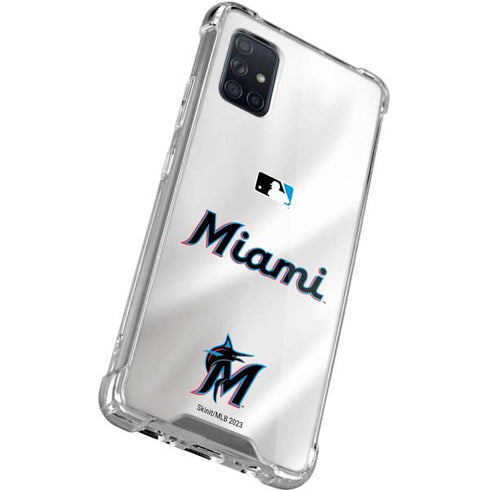 MLB Miami Marlins Home Jersey Galaxy A51 5G Clear Case