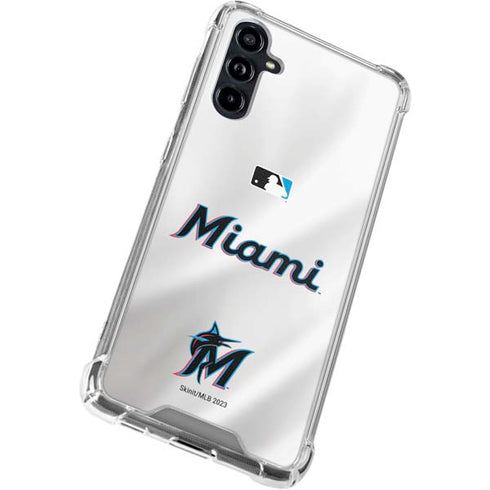 MLB Miami Marlins Home Jersey Galaxy A54 5G Clear Case