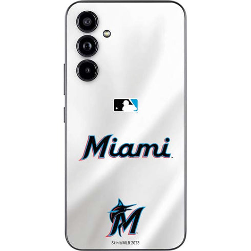 MLB Miami Marlins Home Jersey Galaxy A54 5G Skin