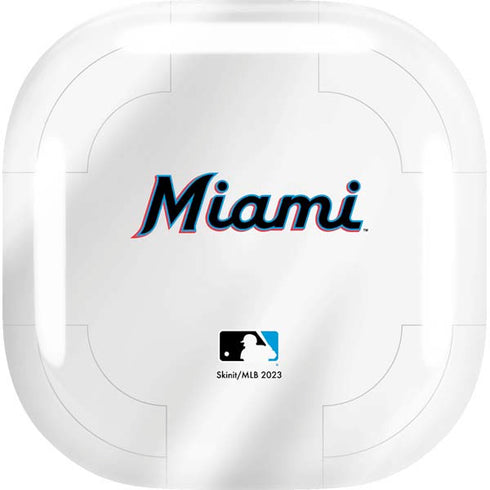 MLB Miami Marlins Home Jersey Galaxy Buds Live Skin