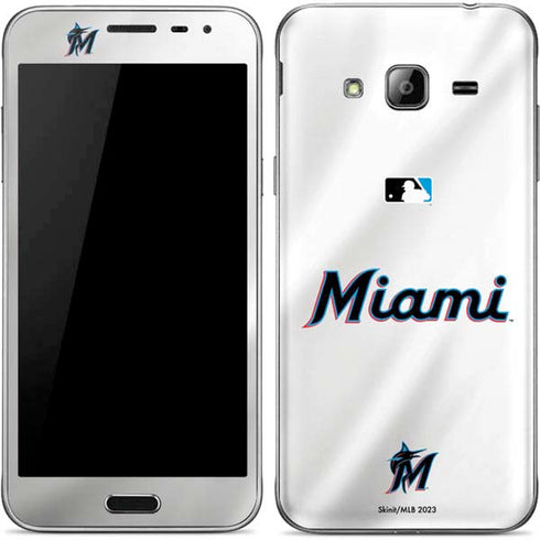 MLB Miami Marlins Home Jersey Galaxy J3 Skin