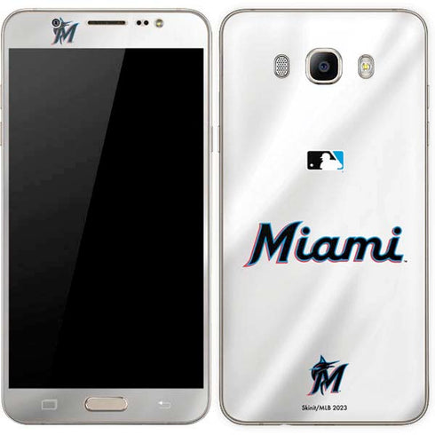 MLB Miami Marlins Home Jersey Galaxy J7 Skin