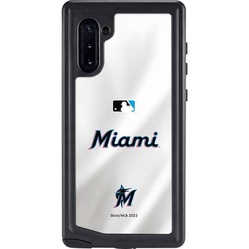 MLB Miami Marlins Home Jersey Galaxy Note 10 Waterproof Case