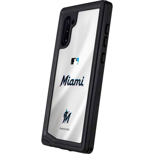 MLB Miami Marlins Home Jersey Galaxy Note 10 Waterproof Case
