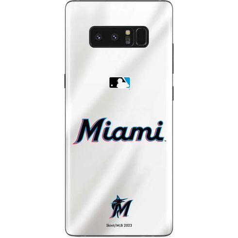 MLB Miami Marlins Home Jersey Galaxy Note 8 Skin