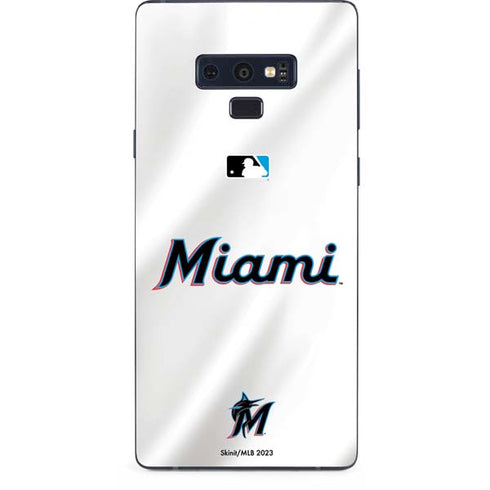 MLB Miami Marlins Home Jersey Galaxy Note 9 Skin