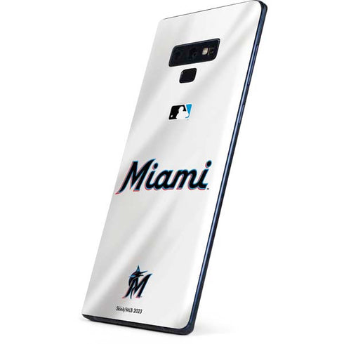 MLB Miami Marlins Home Jersey Galaxy Note 9 Skin