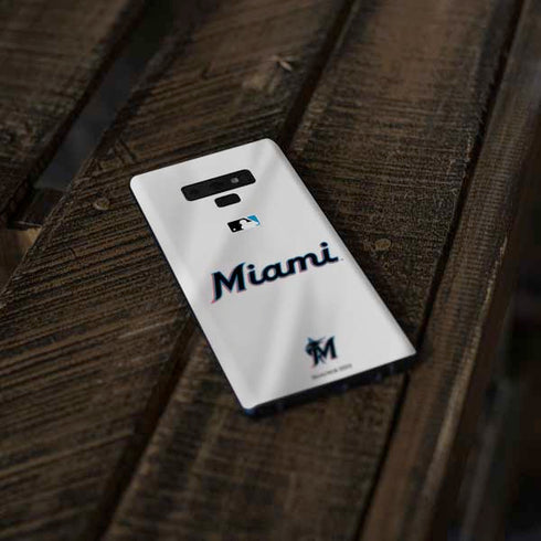 MLB Miami Marlins Home Jersey Galaxy Note 9 Skin