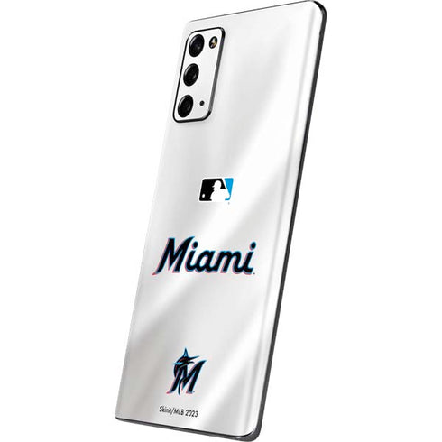 MLB Miami Marlins Home Jersey Galaxy Note20 5G Skin