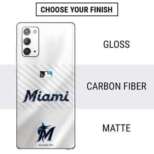 MLB Miami Marlins Home Jersey Galaxy Note20 5G Skin