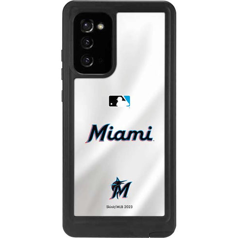 MLB Miami Marlins Home Jersey Galaxy Note20 5G Waterproof Case