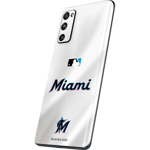 MLB Miami Marlins Home Jersey Galaxy S20 Fan Edition Skin