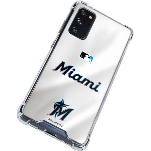 MLB Miami Marlins Home Jersey Galaxy S20 FE Clear Case