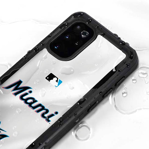 MLB Miami Marlins Home Jersey Galaxy S20 Plus Waterproof Case