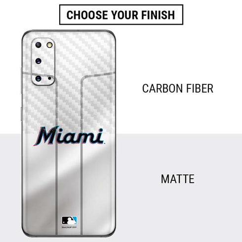 MLB Miami Marlins Home Jersey Galaxy S20 Skin