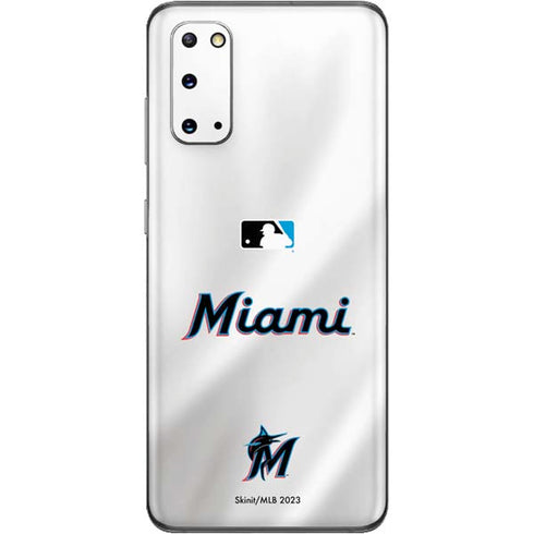 MLB Miami Marlins Home Jersey Galaxy S20 Skin