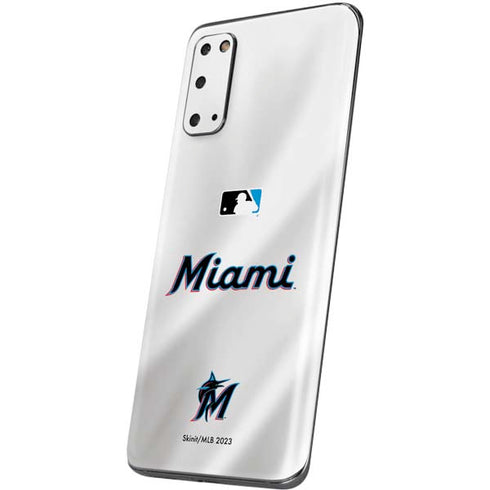 MLB Miami Marlins Home Jersey Galaxy S20 Skin