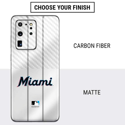 MLB Miami Marlins Home Jersey Galaxy S20 Ultra 5G Skin