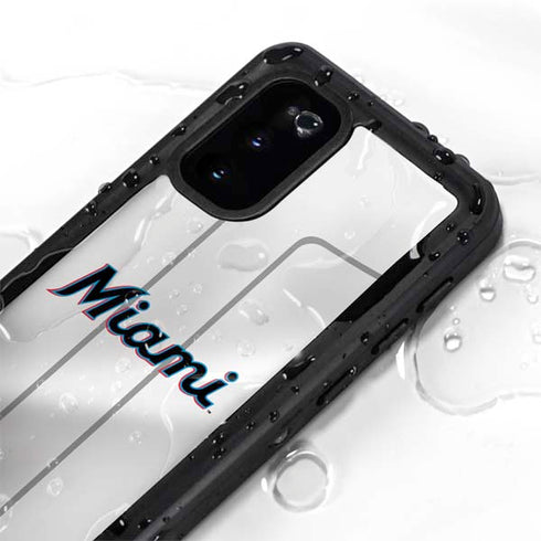 MLB Miami Marlins Home Jersey Galaxy S20 Waterproof Case