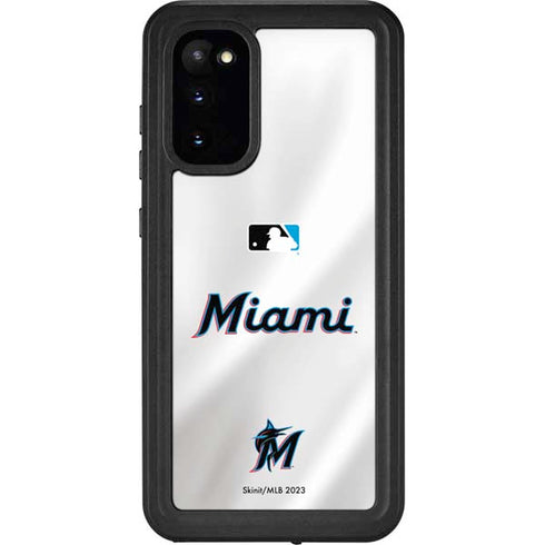 MLB Miami Marlins Home Jersey Galaxy S20 Waterproof Case