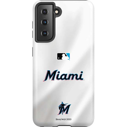 MLB Miami Marlins Home Jersey Galaxy S21 5G Pro Case