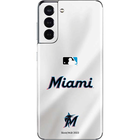 MLB Miami Marlins Home Jersey Galaxy S21 5G Skin