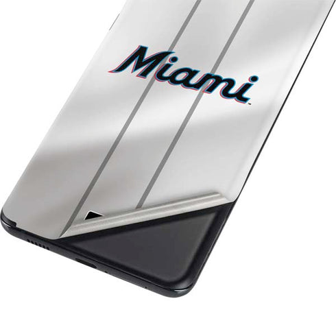 MLB Miami Marlins Home Jersey Galaxy S21 Plus 5G Skin