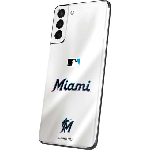 MLB Miami Marlins Home Jersey Galaxy S21 Plus 5G Skin