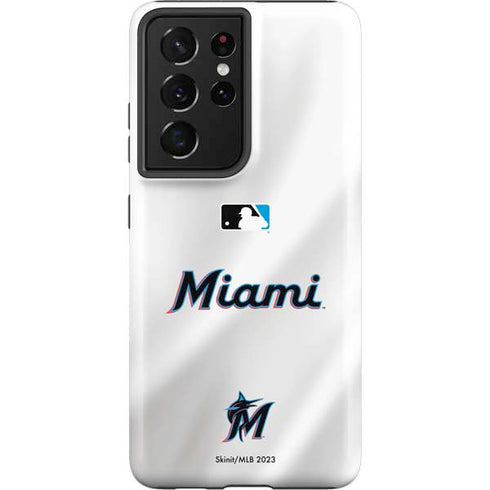 MLB Miami Marlins Home Jersey Galaxy S21 Ultra 5G Pro Case