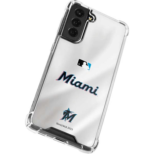 MLB Miami Marlins Home Jersey Galaxy S22 Plus Clear Case