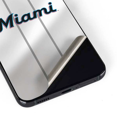 MLB Miami Marlins Home Jersey Galaxy S22 Skin