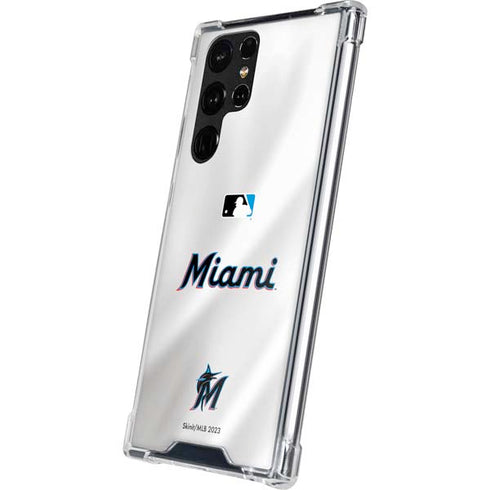 MLB Miami Marlins Home Jersey Galaxy S22 Ultra Clear Case