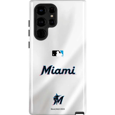 MLB Miami Marlins Home Jersey Galaxy S22 Ultra Pro Case