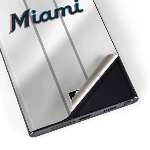 MLB Miami Marlins Home Jersey Galaxy S22 Ultra Skin