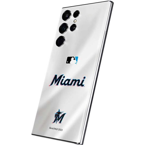 MLB Miami Marlins Home Jersey Galaxy S22 Ultra Skin