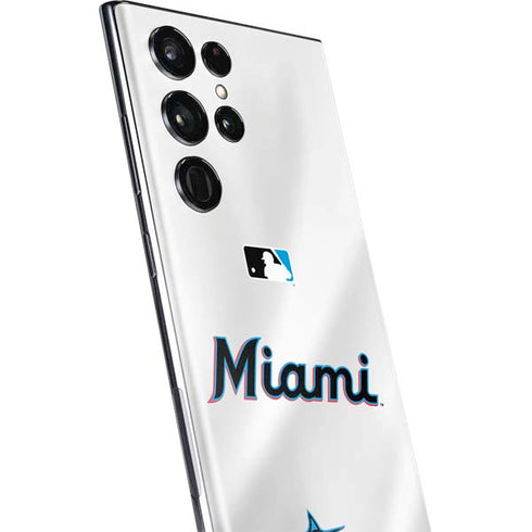 MLB Miami Marlins Home Jersey Galaxy S22 Ultra Skin