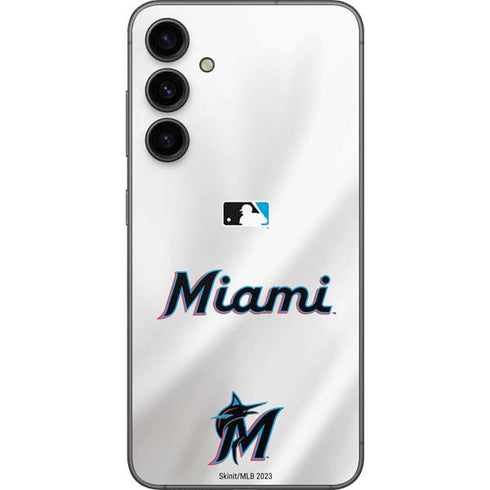 MLB Miami Marlins Home Jersey Galaxy S23 FE Skin