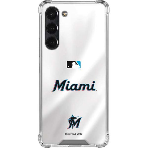 MLB Miami Marlins Home Jersey Galaxy S23 Plus Clear Case