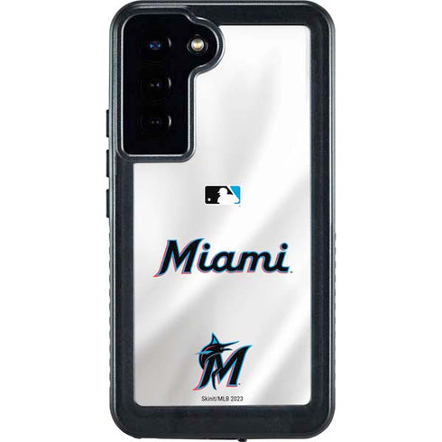 MLB Miami Marlins Home Jersey Galaxy S23 Plus Waterproof Case