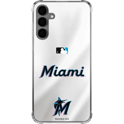 MLB Miami Marlins Home Jersey Galaxy S24 Plus Clear Case