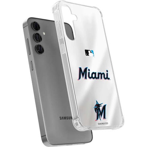 MLB Miami Marlins Home Jersey Galaxy S24 Plus Clear Case