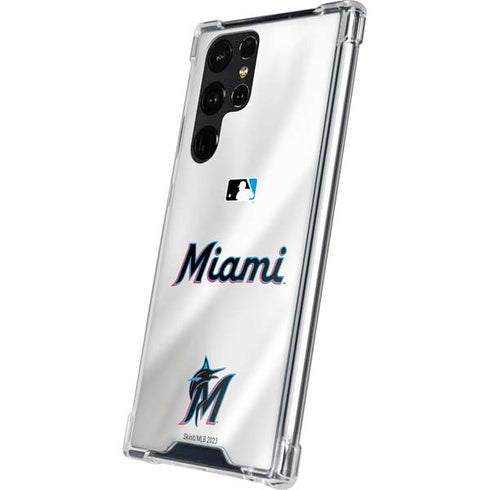 MLB Miami Marlins Home Jersey Galaxy S24 Ultra Clear Case