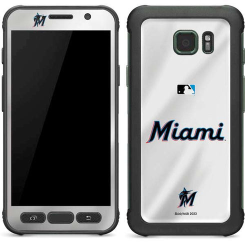 MLB Miami Marlins Home Jersey Galaxy S7 Active Skin