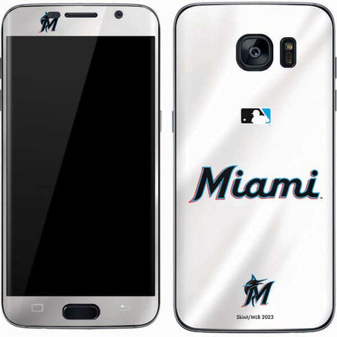 MLB Miami Marlins Home Jersey Galaxy S7 Skin